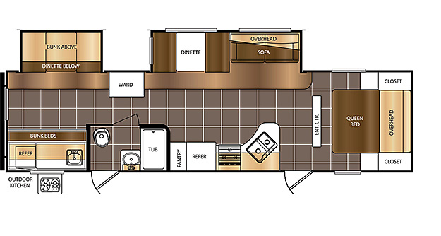 Avenger ATI 21RBS Travel Trailers by Prime Time Manufacturing