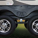 EZ Tow spread axles provide a longer wheel base which equals a more stable towing experience.