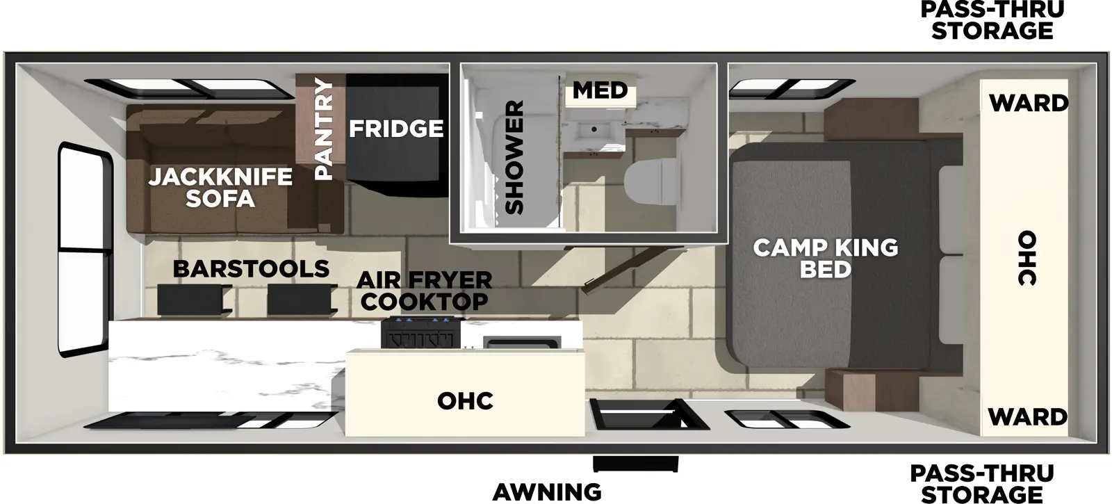 Tracer 220RS Floorplan