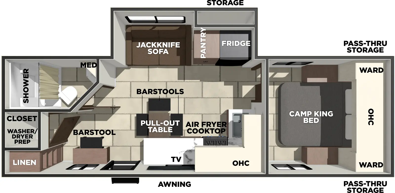 Tracer 255DS Floorplan