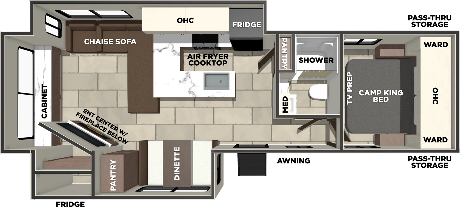 Tracer 286RL Floorplan