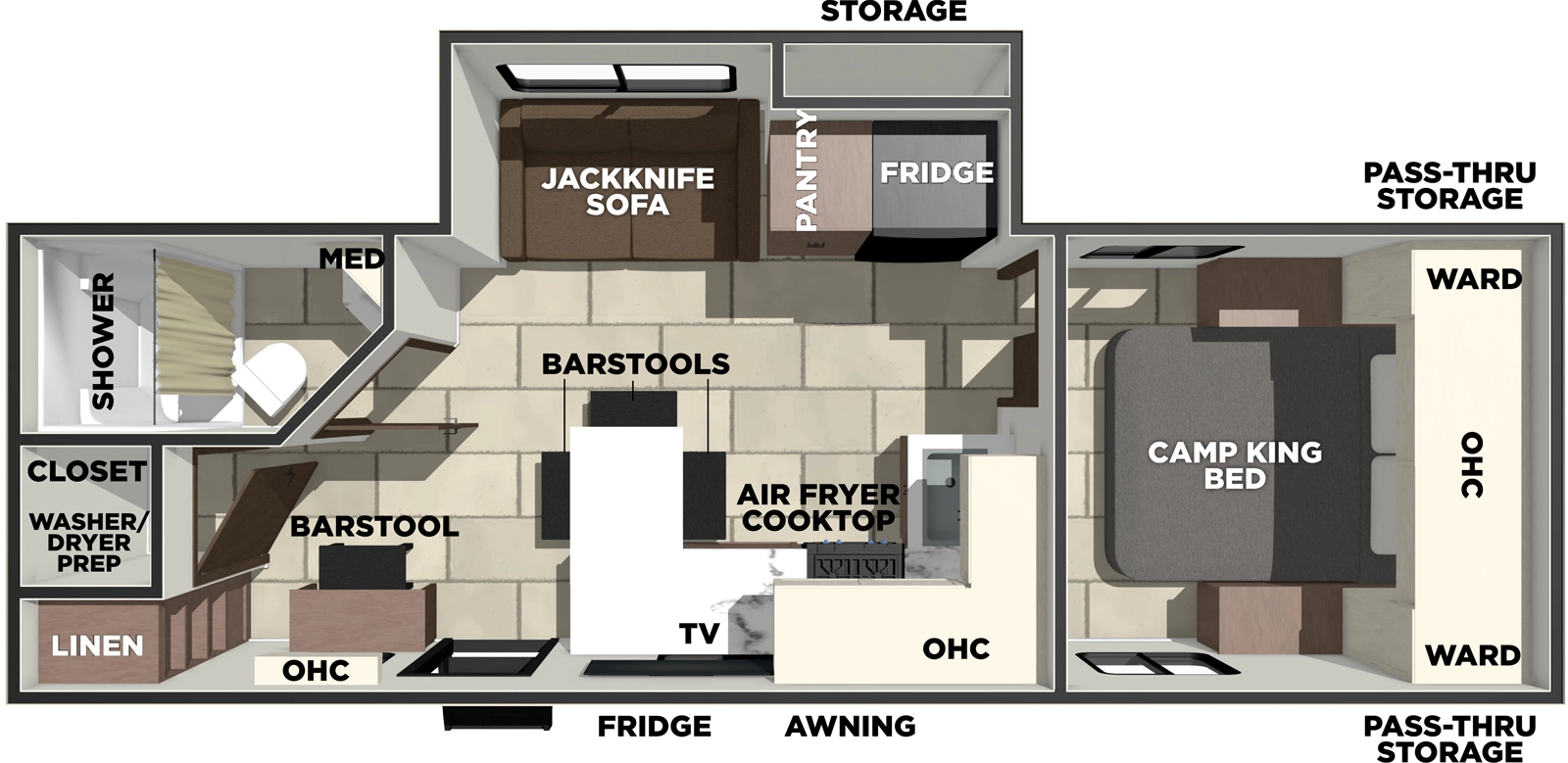 Tracer 255DS Floorplan